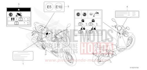 ETIQUETTE DE PRECAUTIONS FSH125M de 2021
